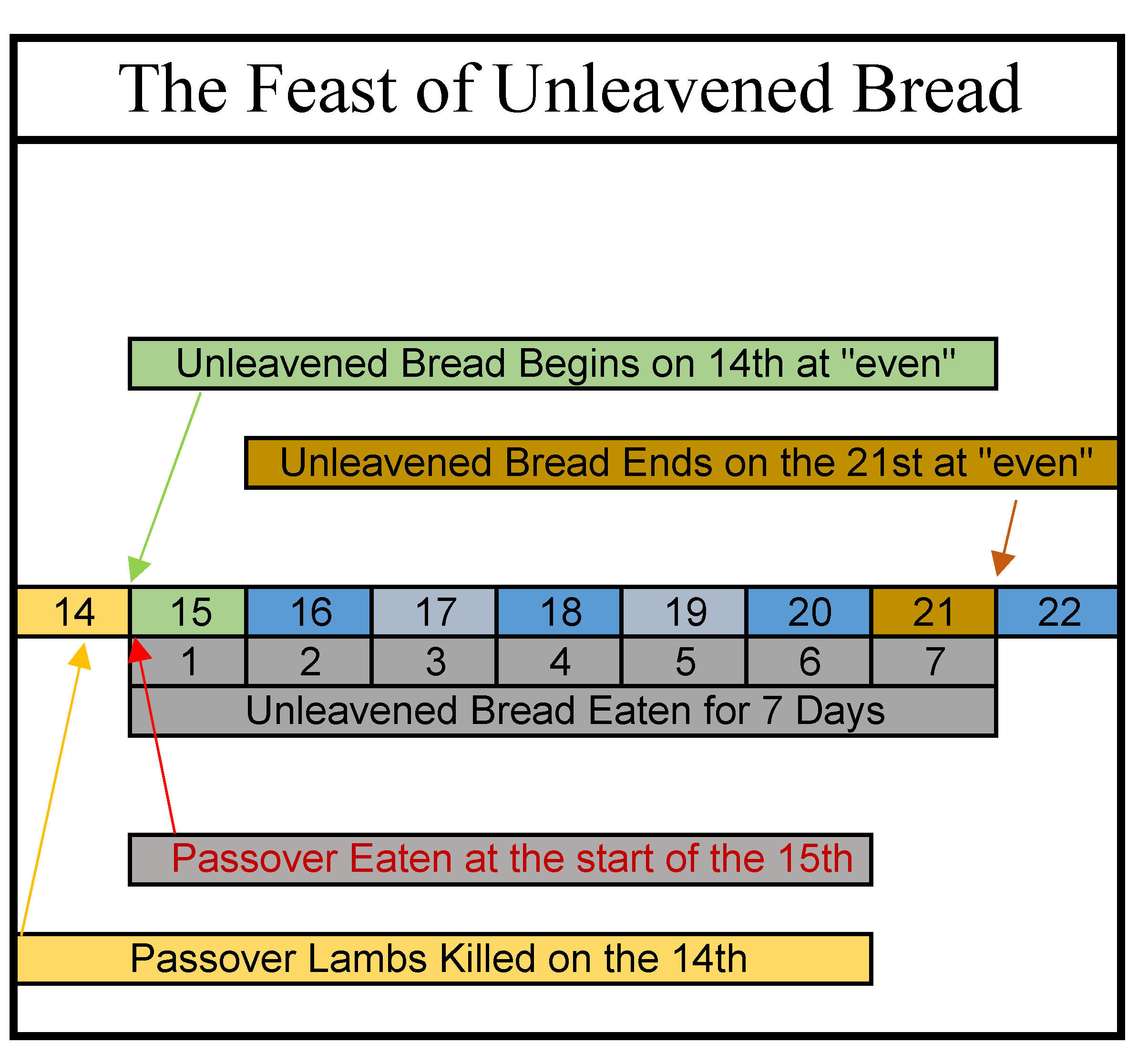 Unleavened Bread - a Feast of 7 Days